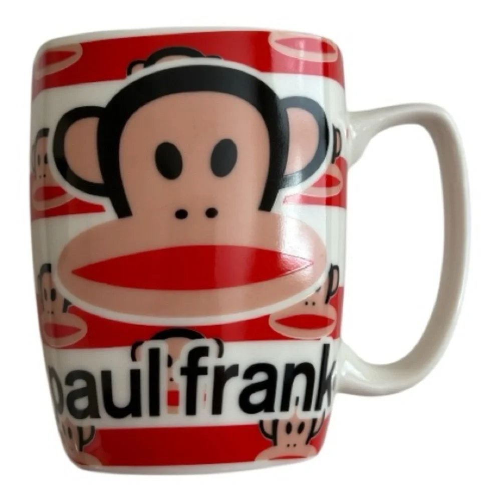 Paul Frank Red and White Ceramic Mug